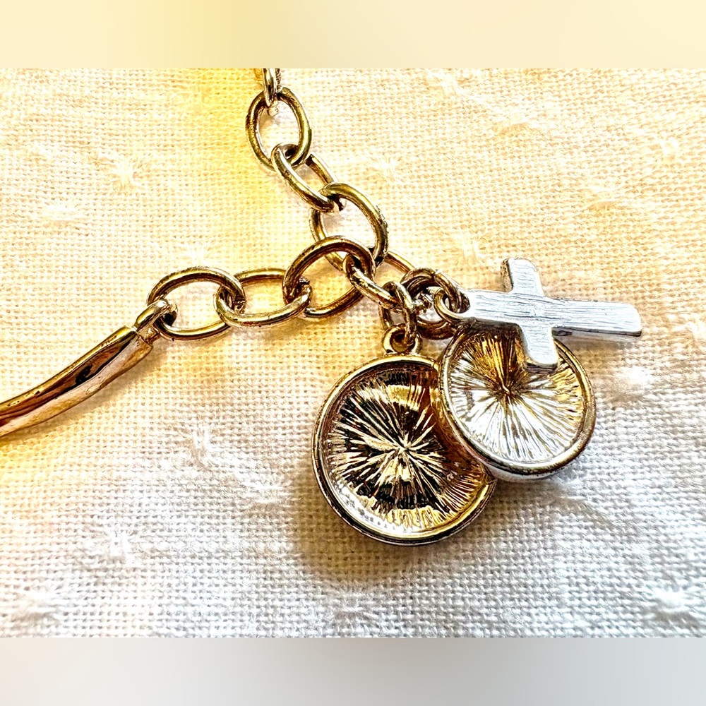 Silver Charm Bangle Bracelet - Picture 4 of 6